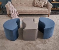 Fotoliu moale Trendy Alya Blue/Mink 120x80x40cm GTR002942 imaginea #2 — magazin online Desire.md