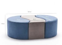 Fotoliu moale Trendy Alya Blue/Mink 120x80x40cm GTR002942 imaginea #4 — magazin online Desire.md
