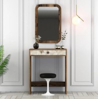 Туалетный столик Trendy Lizbon Walnut/White Marble 84.7x70x40cm GTR001457