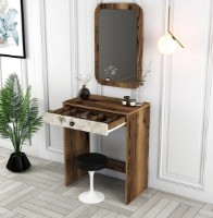 Туалетный столик Trendy Lizbon Walnut/White Marble 84.7x70x40cm GTR001457 фото №3 — интернет-магазин Desire.md