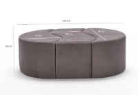 Fotoliu moale Trendy Alya Mink 120x80x40cm GTR002944 imaginea #6 — magazin online Desire.md