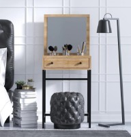 Măsuţă de toaletă Trendy Maria Oak/Black 128x50x50cm GTR001443