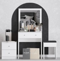 Туалетный столик Trendy Nice White 139x65x35cm GTR005867