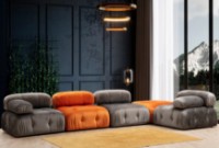 Fotoliu moale Trendy Bubble Orange 95x95x45cm GTR002869 imaginea #3 — magazin online Desire.md