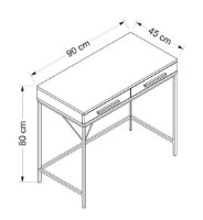 Măsuţă de toaletă Trendy Sane Mirror2 White/Black 90x80x45cm GTR003961 imaginea #3 — magazin online Desire.md