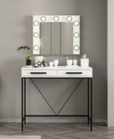 Туалетный столик Trendy Sane Mirror3 White/Black 90x80x45cm GTR003962