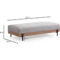 Bancheta Trendy Eti Oak/Grey 68x158x38cm GTR002916 imaginea #5 — magazin online Desire.md