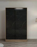 Dulap cu uşi glisante Trendy 2321 Oak/Black 120x210x60cm GTR004869