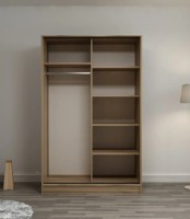 Dulap cu uşi glisante Trendy 2320 Oak/Black 120x190x60cm GTR004868 imaginea #2 — magazin online Desire.md