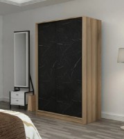 Dulap cu uşi glisante Trendy 2320 Oak/Black 120x190x60cm GTR004868 imaginea #3 — magazin online Desire.md