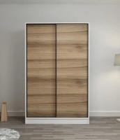 Dulap cu uşi glisante Trendy Kale 2310 White/Oak 120x190x60cm GTR004958