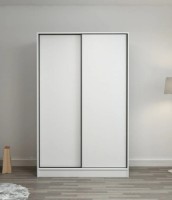 Dulap cu uşi glisante Trendy Kale 2306 White 120x210x60cm GTR004952