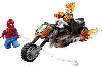 Set de construcție Lego Marvel: Spider-Man vs Ghost Rider Motorcycle (76335)