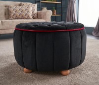 Fotoliu moale Trendy Jasmin Black 65x65x42cm GTR002948 imaginea #2 — magazin online Desire.md