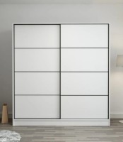 Dulap cu uşi glisante Trendy Kale 3156 White 180x190x60cm GTR004268