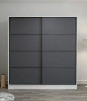 Dulap cu uşi glisante Trendy Kale 3159 White/Anthracit 180x190x60cm GTR004271