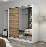 Dulap cu uşi glisante Trendy Kale 3162 White/Dore 180x190x60cm GTR004274 imaginea #3 — magazin online Desire.md