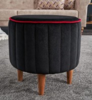 Fotoliu moale Trendy Lindy Black 40x40x40cm GTR002928