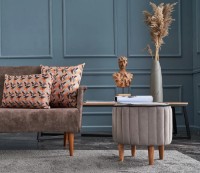 Fotoliu moale Trendy Lindy Grey 40x40x40cm GTR002928 imaginea #2 — magazin online Desire.md