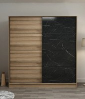 Dulap cu uşi glisante Trendy Kale 3177 Dore/Black 180x190x60cm GTR004289