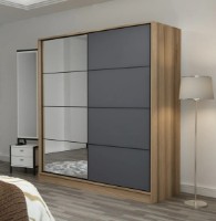 Dulap cu uşi glisante Trendy Kale 3175 Dore/Anthracit 180x190x60cm GTR004287 imaginea #3 — magazin online Desire.md