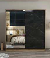 Dulap cu uşi glisante Trendy Kale 3176 Dore/Black 180x190x60cm GTR004288