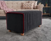 Bancheta Trendy Mabel Black 80x40x40cm GTR002930 imaginea #2 — magazin online Desire.md