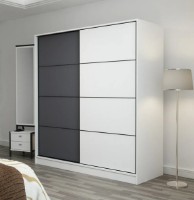 Шкаф-купе Trendy Kale 3970 White/Anthracit 180x210x60cm GTR004361 фото №2 — интернет-магазин Desire.md