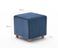 Fotoliu moale Trendy Mona Blue 40x40x40cm GTR002923 imaginea #3 — magazin online Desire.md