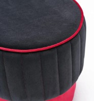 Fotoliu moale Trendy Rose Black/Red 40x40x40cm GTR002918 imaginea #3 — magazin online Desire.md