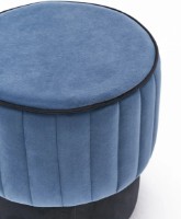 Fotoliu moale Trendy Rose Blue/Black 40x40x40cm GTR002919 imaginea #3 — magazin online Desire.md