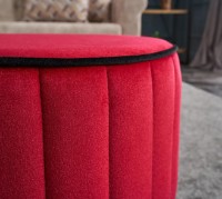 Fotoliu moale Trendy Rose Red/Black 40x40x40cm GTR002921 imaginea #2 — magazin online Desire.md