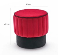 Fotoliu moale Trendy Rose Red/Black 40x40x40cm GTR002921 imaginea #4 — magazin online Desire.md