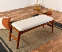 Bancheta Trendy Touch Bench Walnut/Cream 120x45x40cm GTR006472
