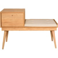 Bancheta Trendy Urban Oak/Cream 105x45x40cm GTR006468 imaginea #5 — magazin online Desire.md