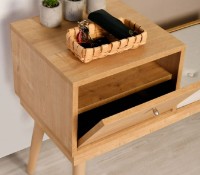 Bancheta Trendy Urban Oak/Cream 105x45x40cm GTR006468 imaginea #3 — magazin online Desire.md