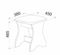 Taburet Ambianta Cleo 2 White imaginea #2 — magazin online Desire.md