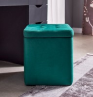 Fotoliu moale Bancheta Ambianta Square with Box Green