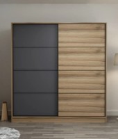 Dulap cu uşi glisante Trendy Kale 3976 Dore/Anthracit 180x210x60cm GTR004367 imaginea #1 — magazin online Desire.md