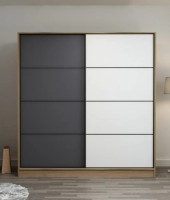 Dulap cu uşi glisante Trendy Kale 3982 Dore/Anthracit/White 180x210x60cm GTR004373 imaginea #1 — magazin online Desire.md