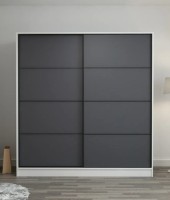 Dulap cu uşi glisante Trendy Kale 7151 White/Anthracit 220x210x60cm GTR004652 imaginea #1 — magazin online Desire.md