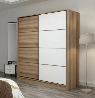 Dulap cu uşi glisante Trendy Kale 7171 Dore/White 220x210x60cm GTR004671 imaginea #2 — magazin online Desire.md