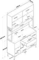 Bufet Trendy JE127 2984 White 198.6x120x40cm GTR005158 imaginea #5 — magazin online Desire.md