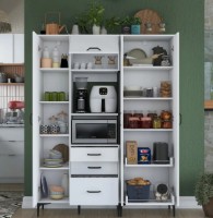 Bufet Trendy JE131 2989 White 198.6x150x40cm GTR006687 imaginea #3 — magazin online Desire.md