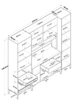 Bufet Trendy JE132 3053 White 198.6x220x40cm GTR006688 imaginea #4 — magazin online Desire.md