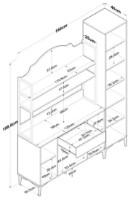 Bufet Trendy JE149 3081 White 198.6x160x40cm GTR006692 imaginea #6 — magazin online Desire.md