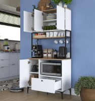 Bufet Trendy JE159 3253 White/Walnut 90x184x38cm GTR005641 imaginea #3 — magazin online Desire.md