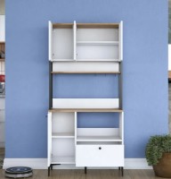 Bufet Trendy JE159 3253 White/Walnut 90x184x38cm GTR005641 imaginea #4 — magazin online Desire.md