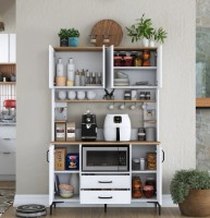 Bufet Trendy JE168 3257 White/Walnut 120x184x40cm GTR005754 imaginea #2 — magazin online Desire.md