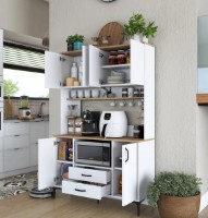 Bufet Trendy JE168 3257 White/Walnut 120x184x40cm GTR005754 imaginea #3 — magazin online Desire.md